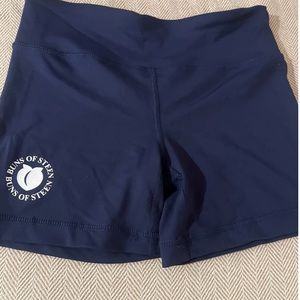 NEW NEVER WORN Small and Medium Navy Blue Buns Of Steen® Mid thigh shorts